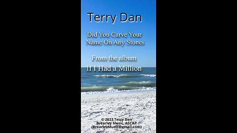 Did You Carve Your Name On Any Stones | Terry Dan