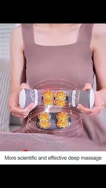 Vibration Neck Masssger Rechargeable Low Frequency Pulse Cervical Massager