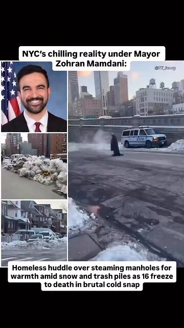 NYCs chilling reality under Mayor Zohran Mamdani: Homeless huddle over steaming manholes for warmth