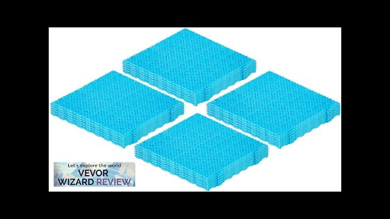 VEVOR Drainage Tiles Interlocking 25 Pack Blue Outdoor Modular Interlocking Deck Tile Review