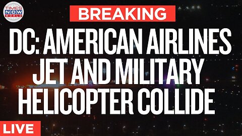 LIVE: Shocking Midair Collision – Military Helicopter and Jet CRASH Over Washington D.C.