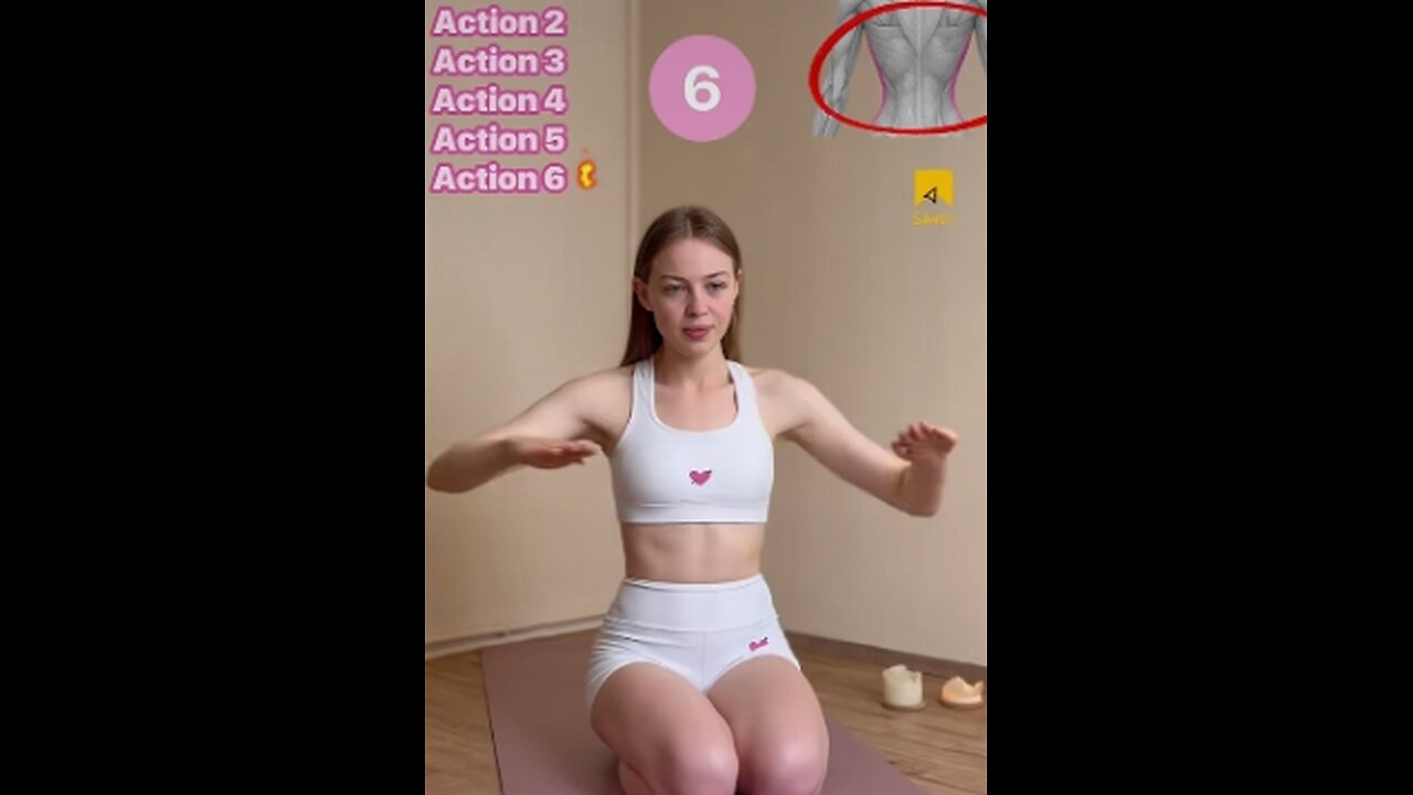 Save this 3-minute back fat workout 🥰"