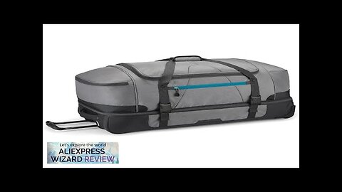 34 Inch Polyester Drop Bottom Wheeled Rolling Portable Duffel Travel Bag Review