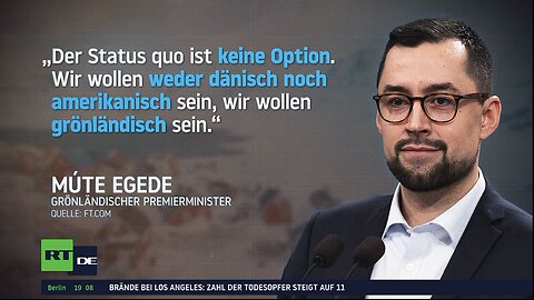 Grönlands Regierungschef Egede: "Wir wollen weder Dänen noch Amerikaner sein"