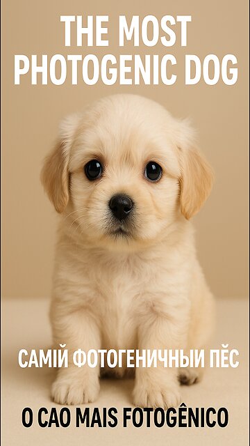📸 The most photogenic puppy in the world! 🐶✨