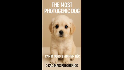 📸 The most photogenic puppy in the world! 🐶✨