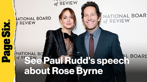 Paul Rudd presents 'dear friend' Rose Byrne with NBR award