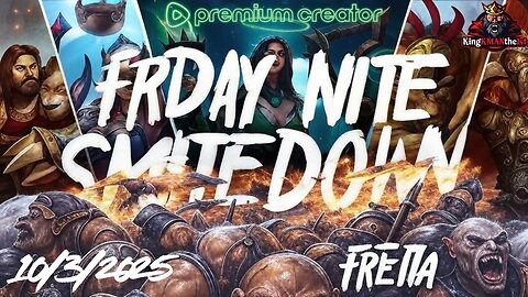 🔴Live: FRIDAY NITE SMITEDOWN 10/3/2025 | Giveaways NEXT Saturday | Rumble Creator PRESENT ARMS 🫡