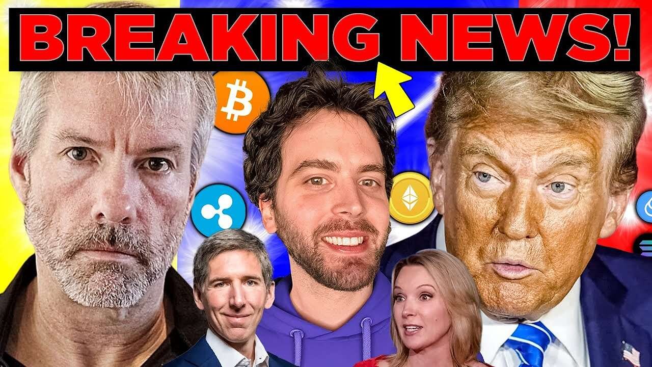 BIG NEWS Donald Trump & Michael Saylor Major Bitcoin Announcement! (XRP, Solana, Ethereum)