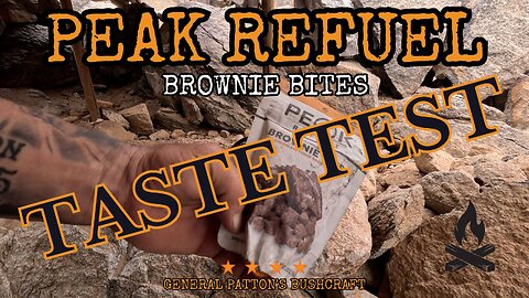 PEAK REFUEL BROWNIE BITE TASTE TEST