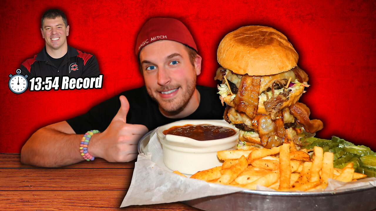 Chasing Randy Santel's 14 Minute Burger Challenge Record!