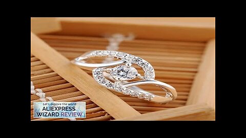 New streetwear 925 Sterling Silver Shiny Zircon diamond Rings For Women Wedding Review