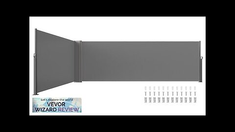 VEVOR Retractable Side Awning 63''x 236'' Full Aluminum Rust-Proof Patio Sunshine Screen Review