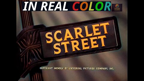 🎬 Scarlet Street (1945) — In Real Color — 1080p — Full Movie