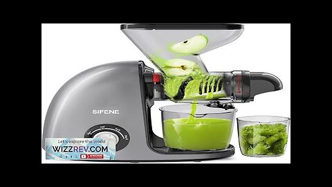 Dual Mouth Cold Press Juicer SiFENE Slow Masticating Juicer Machines for Fruit Review