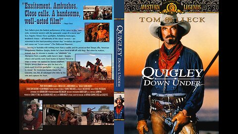 Quigley Down Under, Western 1990. Tom Selleck, Laura San Giacomo, Alan Rickman, Ben Mendelsohn
