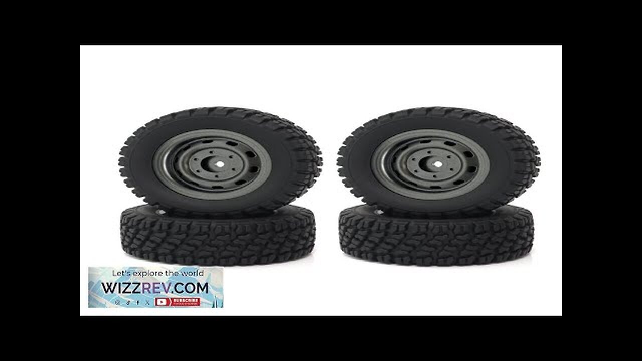 4PCS Tires Wheels All Terrain Universal Off-Road for MJX 16207 16208 HBX Review