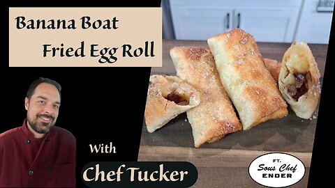 Banana Boat Egg Rolls | A Fun Dessert for Junior Chefs