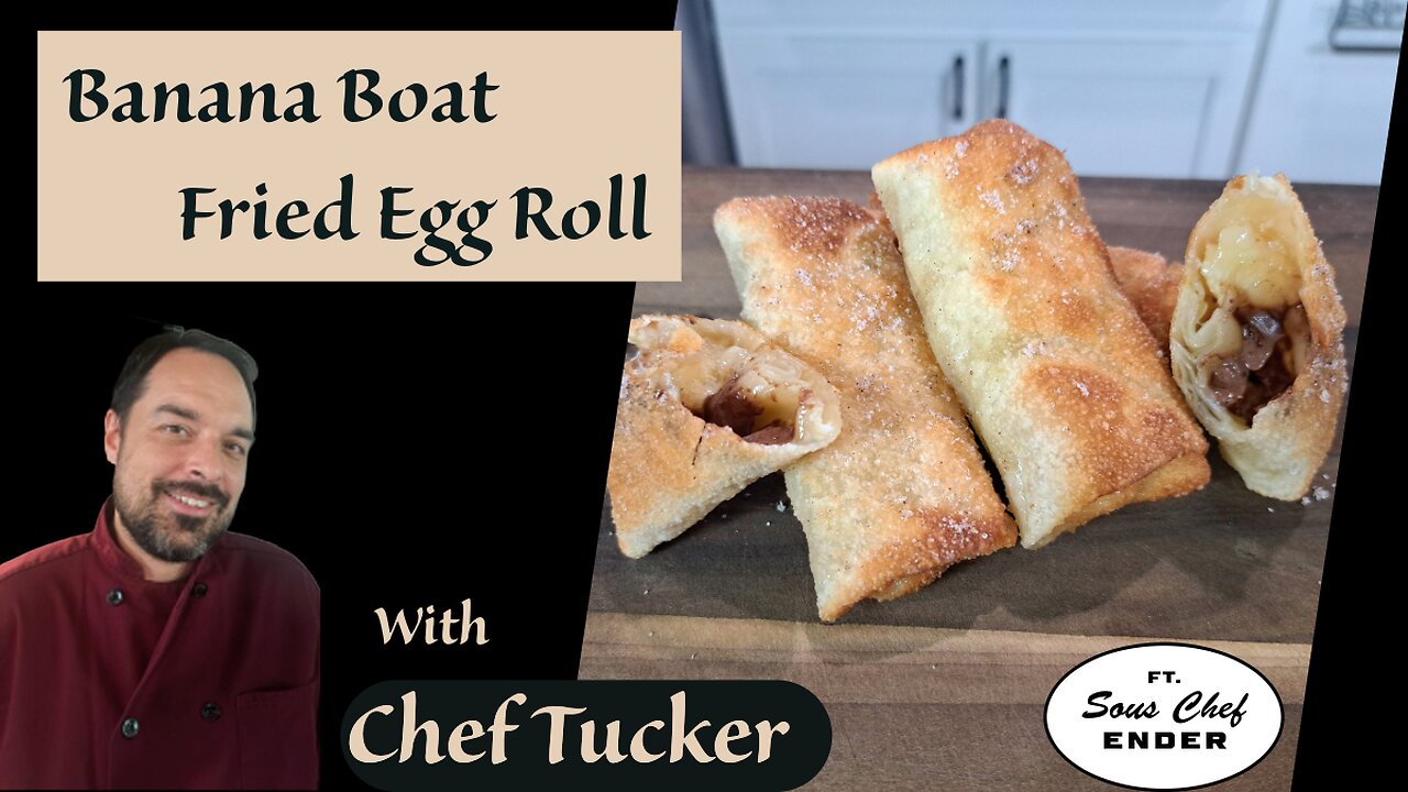 Banana Boat Egg Rolls | A Fun Dessert for Junior Chefs