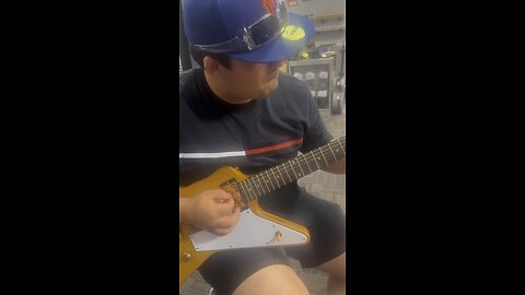 Son at the guitar 🎸 center