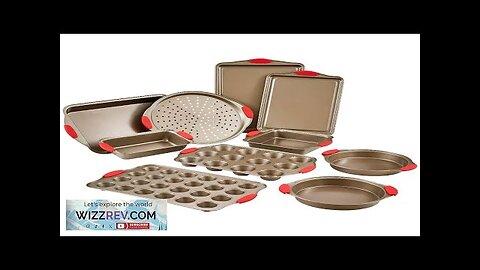 Baking Pan Set 10-Piece Nonstick Carbon Steel Bakeware Set with Silicone Handle Review