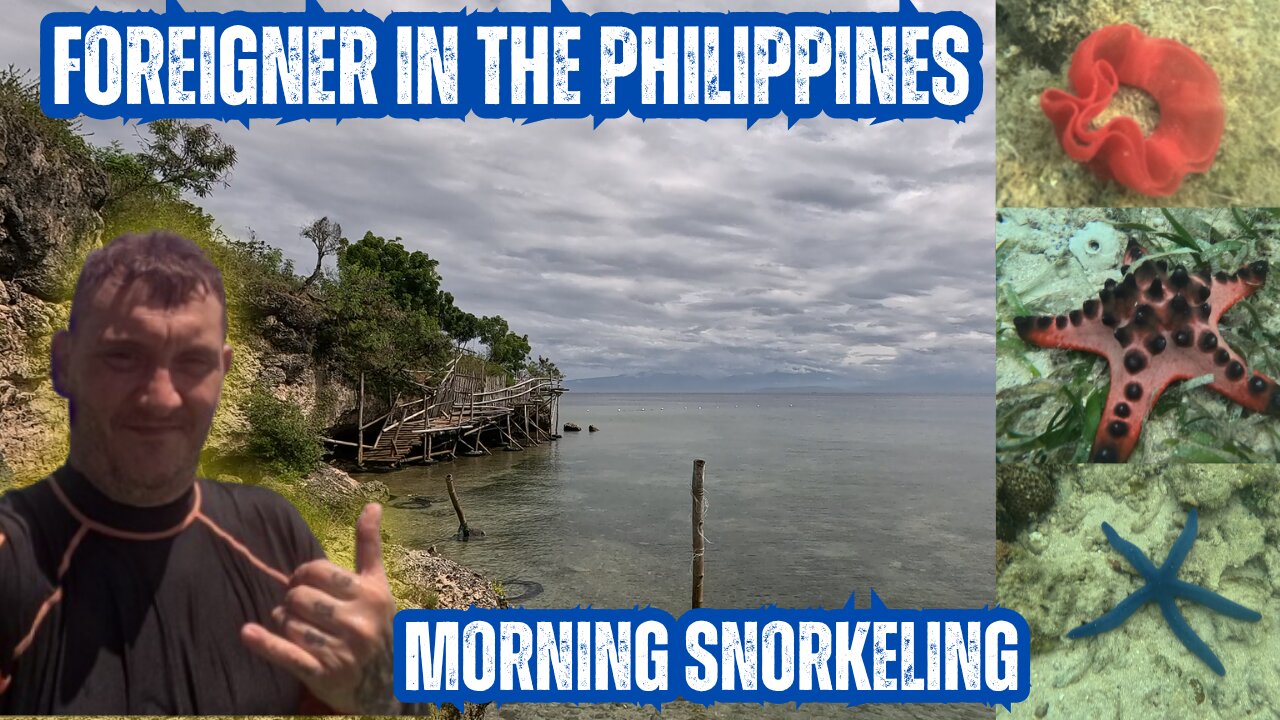 Morning Snorkeling Adventure 🌊 | Foreigner in the Philippines | Exploring the Underwater World 🇵🇭