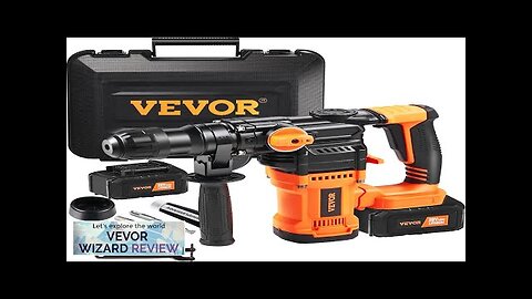 VEVOR Rotary Hammer Drill Cordless Drills 1" 3 Modes SDS-Plus Chipping Hammers Review