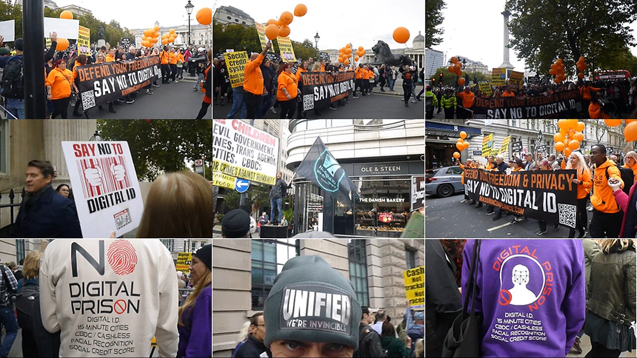 LONDON7 NO to DIGITAL ID, 15 MIN CITIES, CBDC/CASHLESS, FACIAL RECOGNITION. UNIFIED WE’RE INVINCIBLE