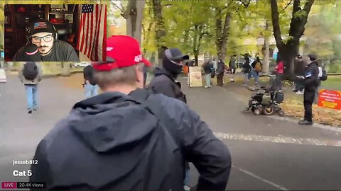 #Tommy Boi #Attacked & His Hat #Stolen By #Liberal #Collage Student At #PSU #Portland #Protest