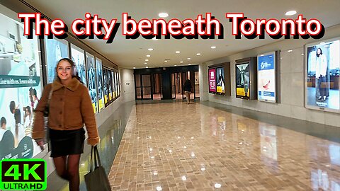 【4K】Escape Toronto's winter: Exploring Toronto’s hidden Underground City Canada 🇨🇦