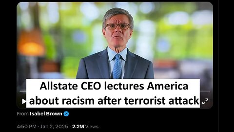 Allstate CEO gives lecture on diversity after USA attacked