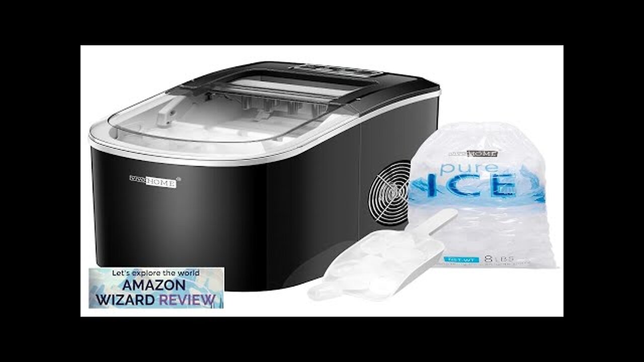 VIVOHOME Electric Portable Compact Countertop Automatic Ice Cube Maker Machine with Hand Review