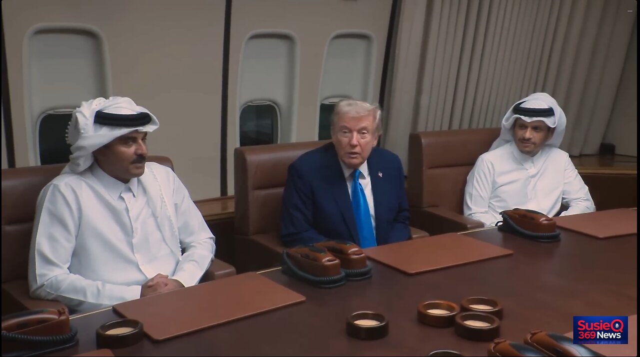 President Trump Participates in a Meeting with the Emir and Prime Minister of the State of Qatar