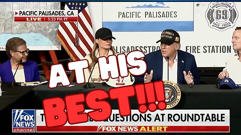 Donald Trump at His BEST, Spanks LA DEI Mayor and asks for COMMON SENSE