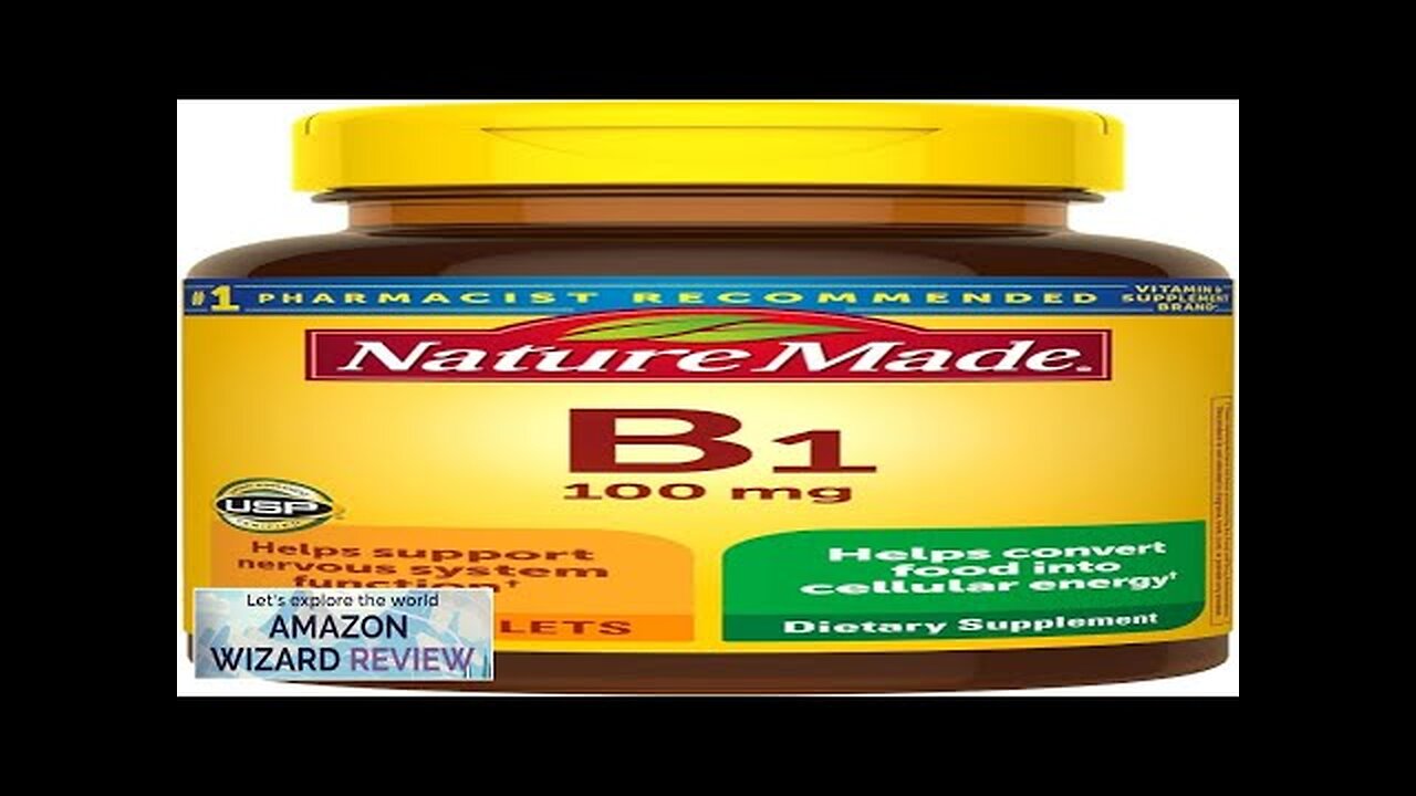 Nature Made Vitamin B1 100 mg Dietary Supplement for Energy Metabolism Support Review