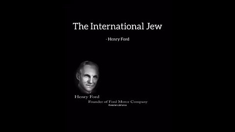Henry Ford book & the international Jew