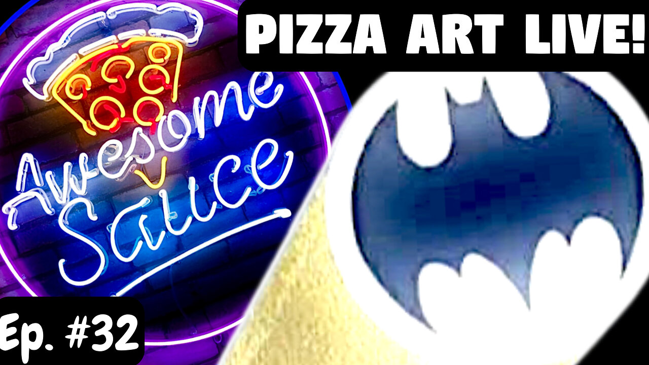 Awesome Sauce PIZZA ART LIVE Ep. #32: Holy Olives Batman!