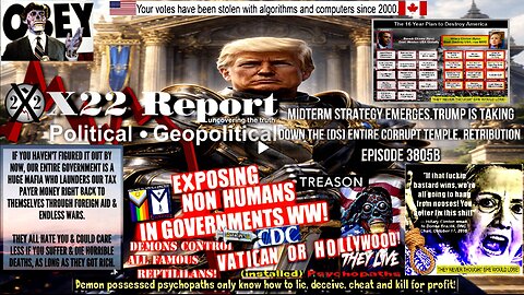 Ep 3805b - Midterm Strategy Emerges,Trump Is Taking Down The [DS] Entire Corrupt Temple, Retribution