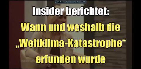 Insider packt aus: Die Klimakrise begann als Geschäftsmodell & Viele ♨️ Links❗️
