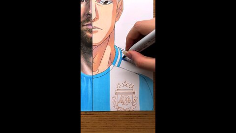 Drawing Realistic a Messi ✍️