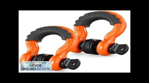 VEVOR 3/4" D-Ring Shackle 2 Pack Alloy Steel Shackles 62832 lbs (28.5 Review