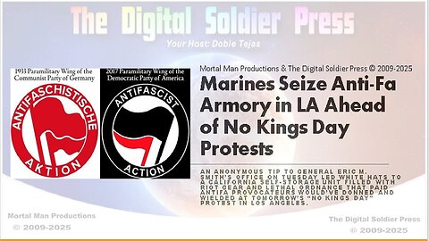 Marines Seize Anti-Fa Armory in LA Ahead of No Kings Day Protests