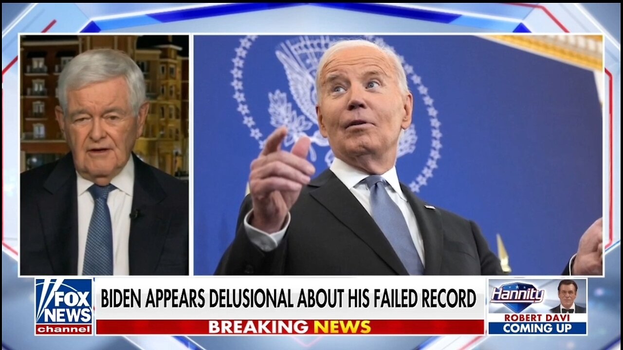 Newt Gingrich: Everyday Biden Is Weakening America