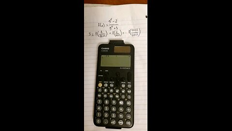 Thủ thuật CASIO: Tìm f(x)=(9^x-2)/9^x+3). Tính S=f(1/2023)+f(2/2023)+...+f(2022/2023) 880-BTG