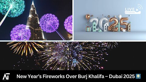 Burj Khalifa Fireworks 2025 | Dubai, UAE | Amaravati Today