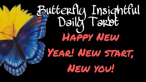 Butterfly Insightful Daily Tarot -keep going, you've got this, new year, new start!