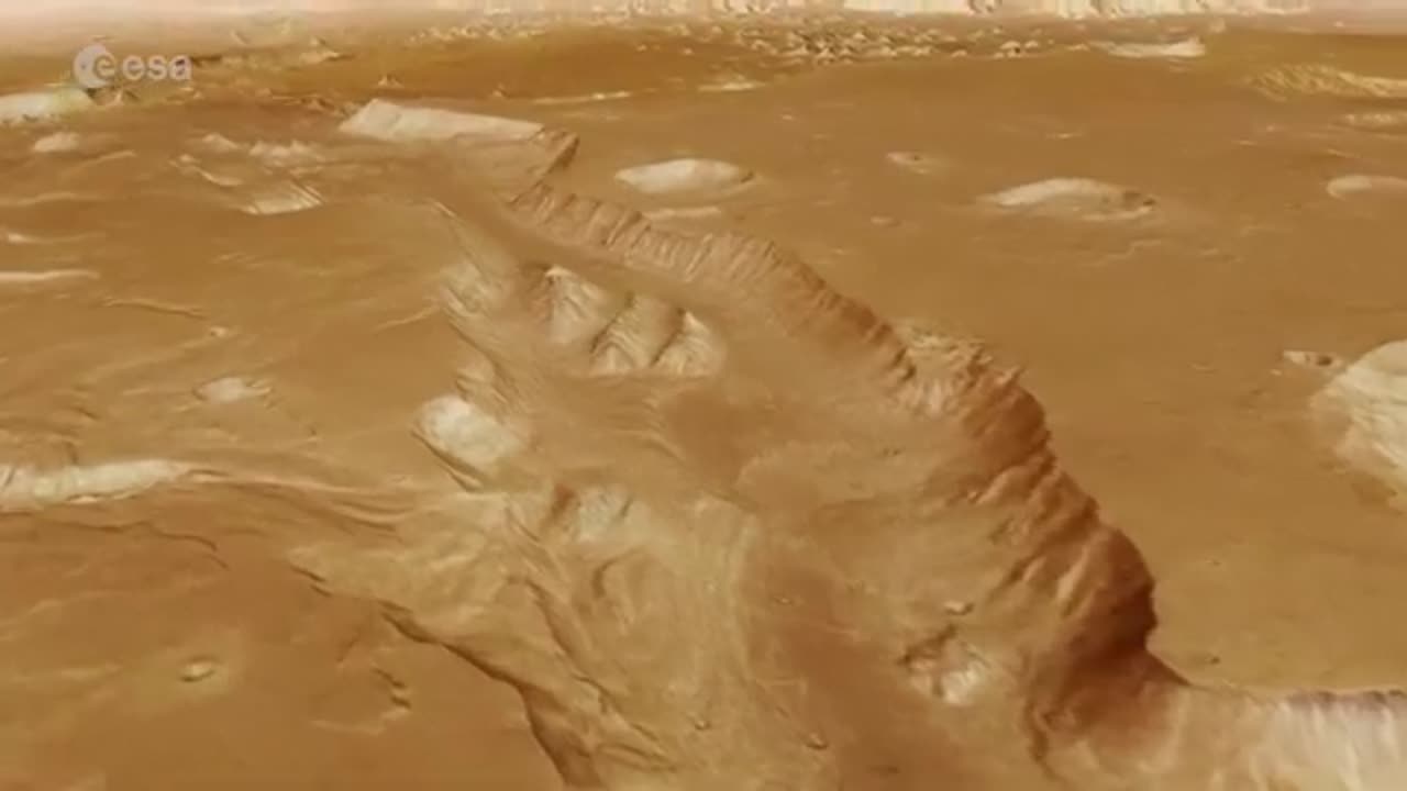 🪐 Stunning 4K Flyover of Mars’ Xanthe Terra Highlands | ESA Mars Express Data Visualization