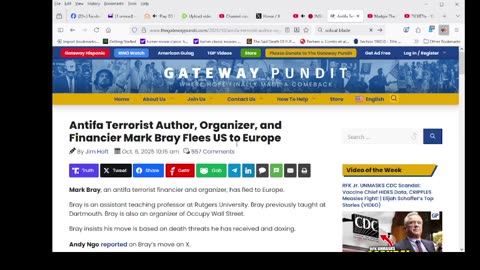 Antifa Terrorist Author, Organizer, and Financier Mark Bray Flees US to Europe
