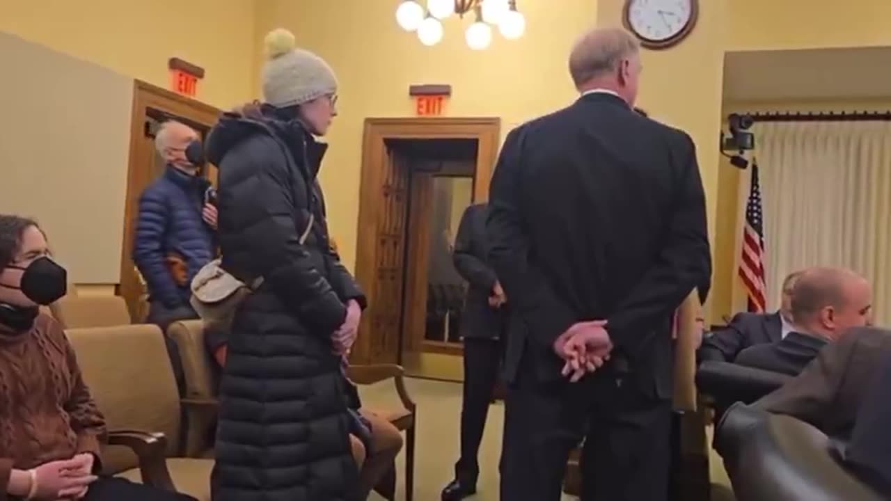 Rep. Finke (D) just sent an angry mob to storm MN's House to block Republican