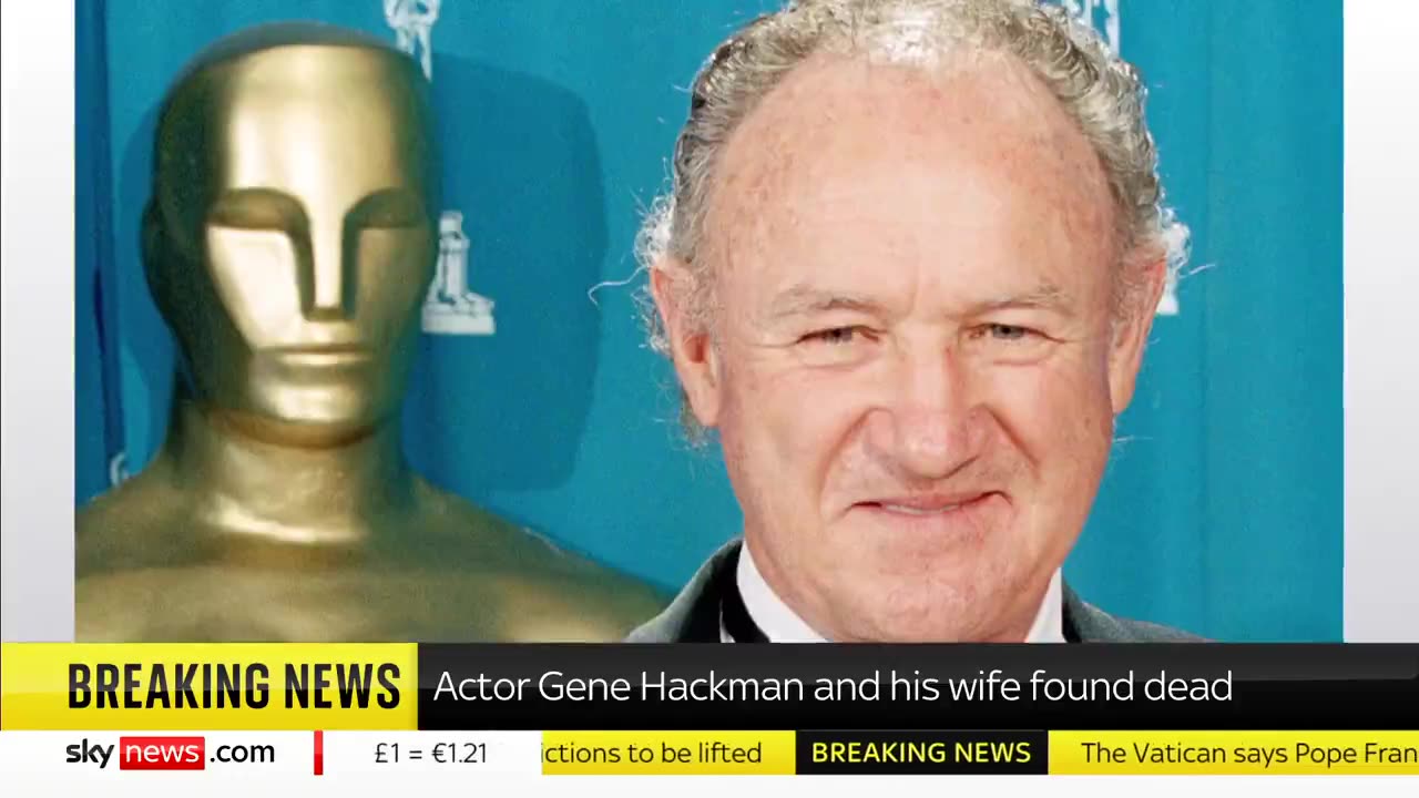 Gene Hackman, wife and dog found dead in Sante Fe NM home.